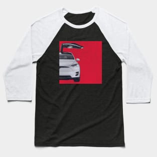 Tesla model X colorus vintage Baseball T-Shirt